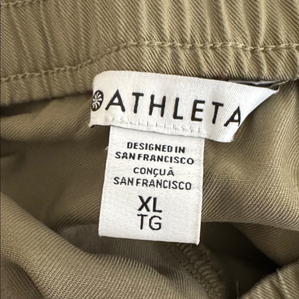 Athleta Celestial High Rise Utility Pant Size XL Olive jogger pants B066 - Picture 8 of 13